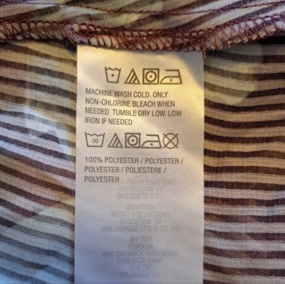 LOGO by Lori Goldstein Purple Sheer Floral Printed Woven Duster Size Medium - Picture 6 of 6